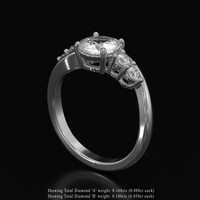 1.17 Ct. Sapphire Ring, Platinum 950 2