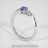 0.49 Ct. Sapphire Ring, Platinum 950 2
