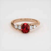 1.06 Ct. Ruby Ring, 14K Rose Gold 1
