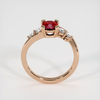 1.06 Ct. Ruby Ring, 14K Rose Gold 3