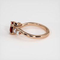 1.06 Ct. Ruby Ring, 14K Rose Gold 4