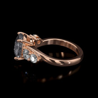 2.91 Ct. Sapphire Ring, 18K Rose Gold 4