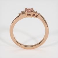 0.29 Ct. Pinkish Brown Sapphire Ring, 18K Rose Gold 3