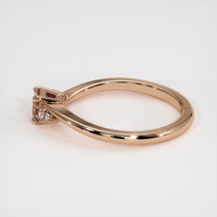 0.29 Ct. Pinkish Brown Sapphire Ring, 18K Rose Gold 4