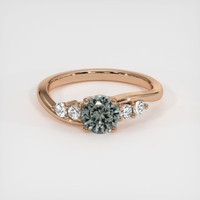 0.76 Ct. Sapphire Ring, 18K Rose Gold 1
