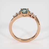 0.76 Ct. Sapphire Ring, 18K Rose Gold 3