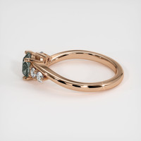 0.76 Ct. Sapphire Ring, 18K Rose Gold 4