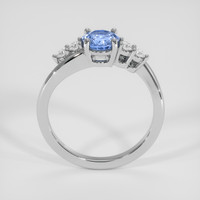 0.88 Ct. Blue Sapphire Ring, Silver 3
