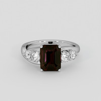 3.15 Ct. Color Change Sapphire Ring, Silver 1