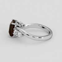 3.15 Ct. Color Change Sapphire Ring, Silver 4