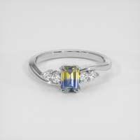 0.79 Ct. Bi Color Sapphire Ring, Silver 1
