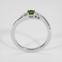 0.34 Ct. Bluish Green Sapphire Ring, Silver 3