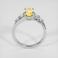 2.20 Ct. Yellow Sapphire Ring, Silver 3