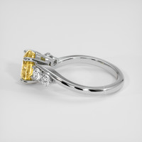 2.20 Ct. Yellow Sapphire Ring, Silver 4