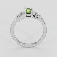 0.66 Ct. Green Sapphire Ring, Silver 3