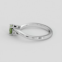 0.66 Ct. Green Sapphire Ring, Silver 4