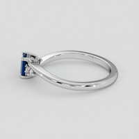 0.54 Ct. Blue Sapphire Ring, Silver 4