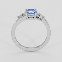 1.05 Ct. Blue Sapphire Ring, Silver 3