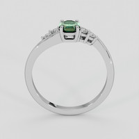 0.90 Ct. Bluish Green Sapphire Ring, Silver 3