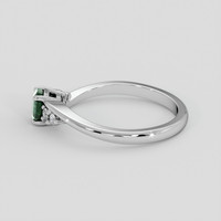 0.90 Ct. Bluish Green Sapphire Ring, Silver 4