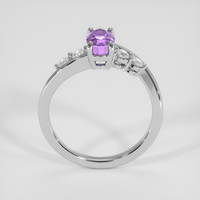 1.60 Ct. Purple Sapphire Ring, Silver 3
