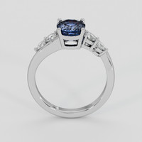 2.00 Ct. Blue Sapphire Ring, 10K White Gold 3