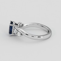 2.00 Ct. Blue Sapphire Ring, 10K White Gold 4