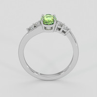 0.99 Ct. Yellowish Green Sapphire Ring, 10K White Gold 3