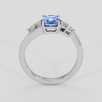 1.59 Ct. Blue Sapphire Ring, 10K White Gold 3