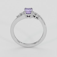 1.03 Ct. Pinkish Purple Sapphire Ring, 10K White Gold 3