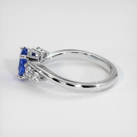 1.22 Ct. Sapphire Ring, 14K White Gold 4