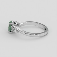 1.08 Ct. Alexandrite Ring, 14K White Gold 4