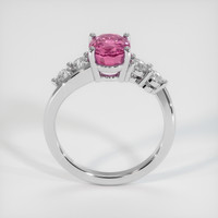 2.40 Ct. Purplish Pink Sapphire Ring, 14K White Gold 3