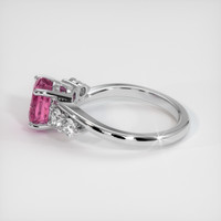2.40 Ct. Purplish Pink Sapphire Ring, 14K White Gold 4