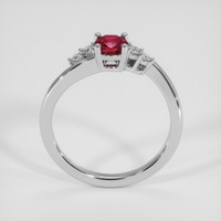 0.51 Ct. Ruby Ring, 14K White Gold 3