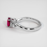 1.28 Ct. Ruby Ring, 14K White Gold 4