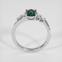 1.15 Ct. Bluish Green Sapphire Ring, 14K White Gold 3