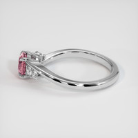 1.15 Ct. Padparadscha Sapphire Ring, 14K White Gold 4