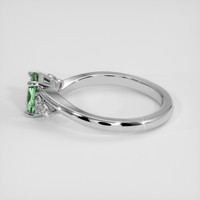 1.32 Ct. Green Sapphire Ring, 14K White Gold 4