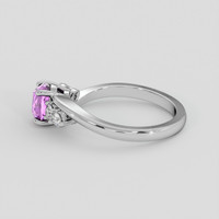 1.45 Ct. Pinkish Purple Sapphire Ring, 14K White Gold 4