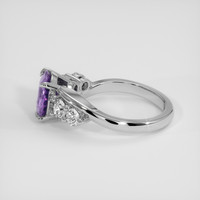 1.77 Ct. Purple Sapphire Ring, 14K White Gold 4