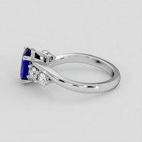 2.21 Ct. Blue Sapphire Ring, 14K White Gold 4