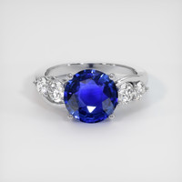4.55 Ct. Sapphire Ring, 18K White Gold 1