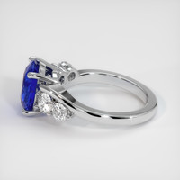 4.55 Ct. Sapphire Ring, 18K White Gold 4