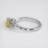 0.92 Ct. Bi Color Sapphire Ring, 18K White Gold 4