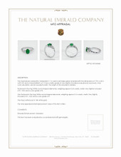 Side Stones Emerald Ring 1.16 Ct., 18K White Gold Appraisal
