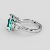 3.42 Ct. Emerald Ring, 18K White Gold 4