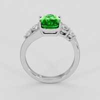 2.99 Ct. Tsavorite Garnet Ring, 18K White Gold 3