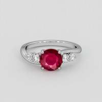 1.62 Ct. Ruby Ring, 18K White Gold 1