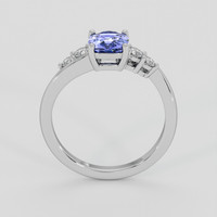 1.20 Ct. Bluish Purple Sapphire Ring, 18K White Gold 3